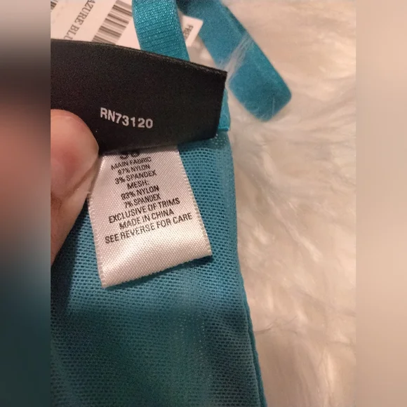 Power Femme Lace Bustier Bra & Garter Skirt Set in Azure Blue & Champagne - Picture 7 of 11